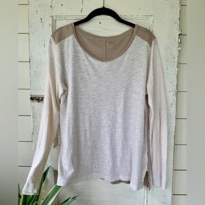 MADEWELL, WOMENS, LONG SLEEVE TEE SHIRT. CASUAL, RELAXED STYLE. SIZE M